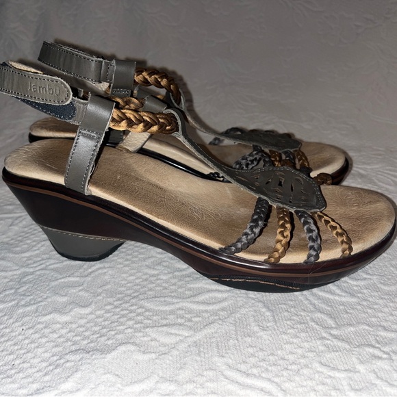 JAMBU sport wedge dress sandals - Picture 2 of 4